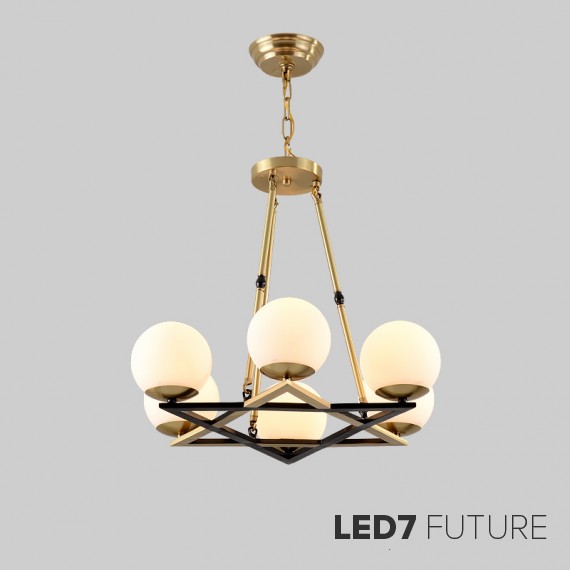 Loft Industry Modern - Cross Triangle Chandelier